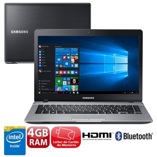 Notebook Samsung Dual Core 4GB 500GB Tela 14” Windows 10 Essentials E20 NP370E4K-KWCBR é boa?