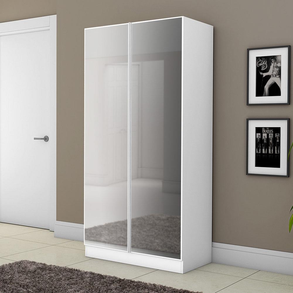 Sapateira Fama Móveis Kiev com 2 Portas e Espelho para 21 Pares - Branca