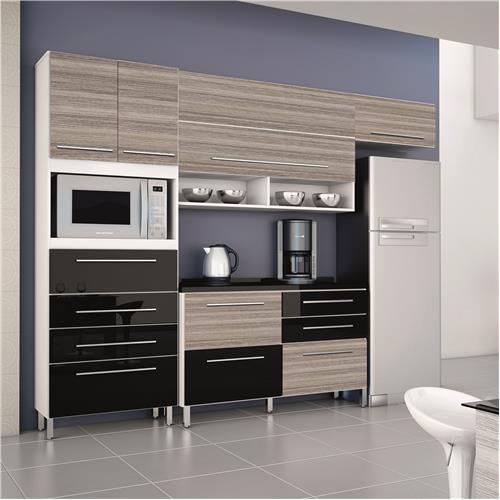 Cozinha Bartira Glamour com 5 Portas e 8 Gavetas é boa?