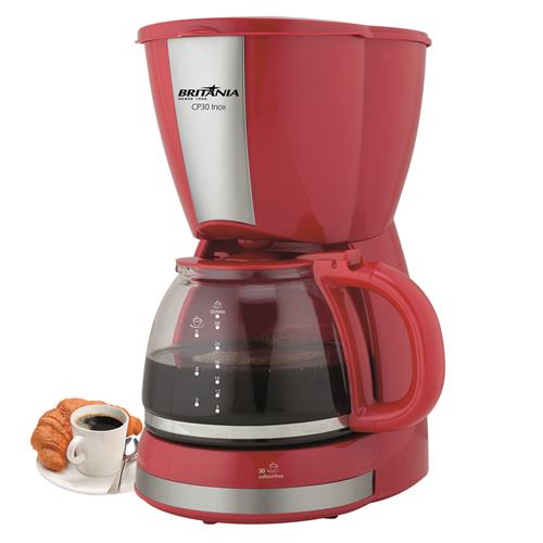 Cafeteira Elétrica Britânia CP30 Inox até 30 Cafés - Vermelha é boa?