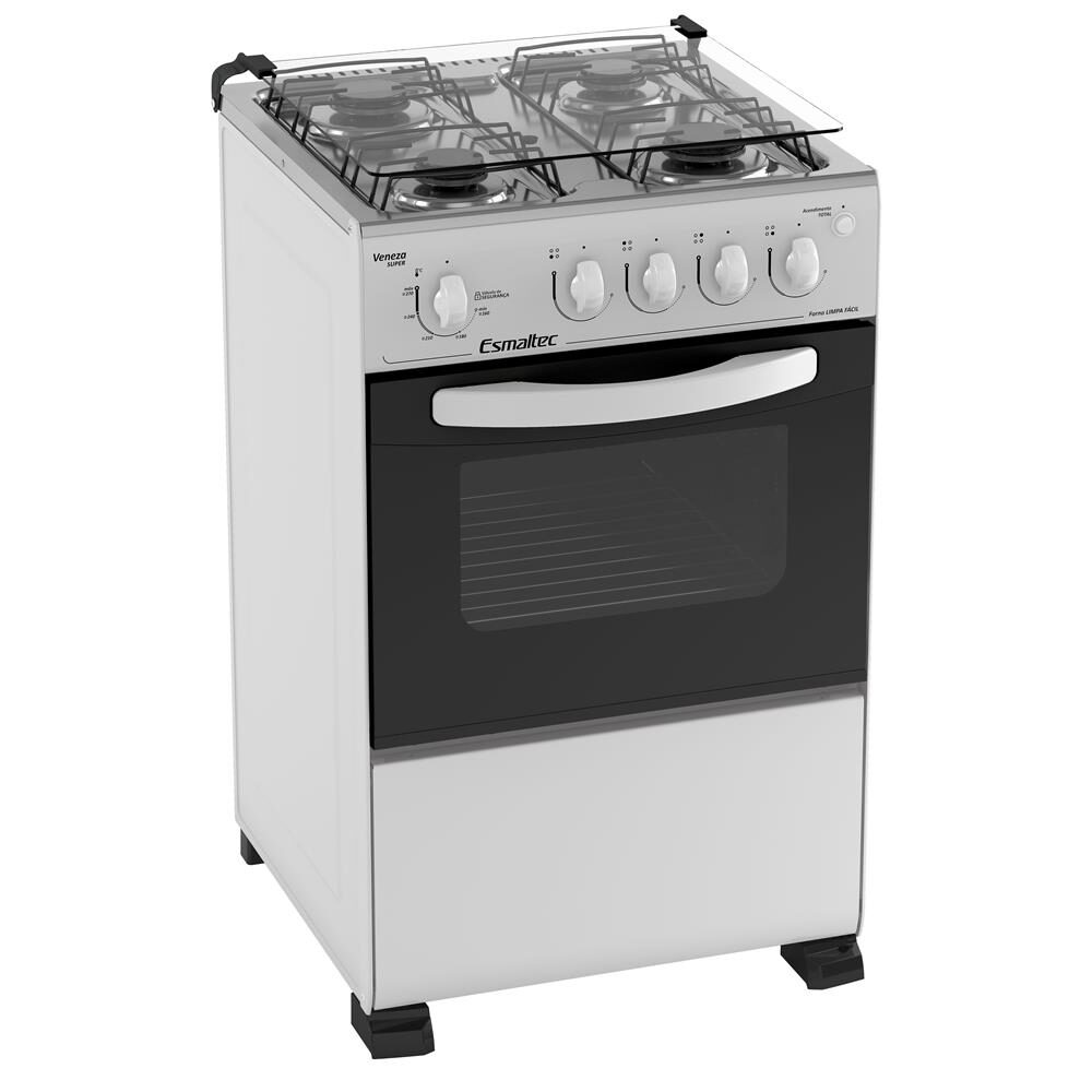 Fogão Esmaltec 4 Bocas Veneza Super com Acendimento Automático – Branco