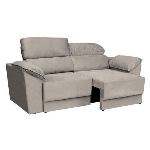 Sofá 3 Lugares Luizzi Versatto Retrátil e Reclinável em Suede Veludo 204cm de largura é boa?