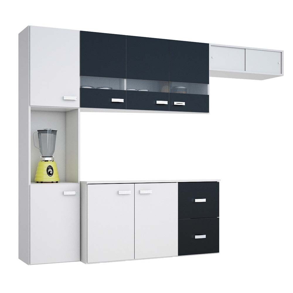 Cozinha Poquema Luana com 9 Portas e 2 Gavetas