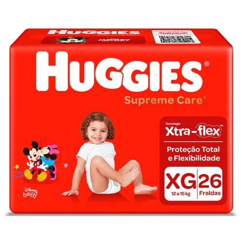 Menor preço em Fralda Huggies Supreme Care XG - 26 Unidades