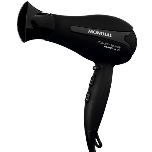 Secador de Cabelos Mondial Power Shine Black SC-13 - Preto