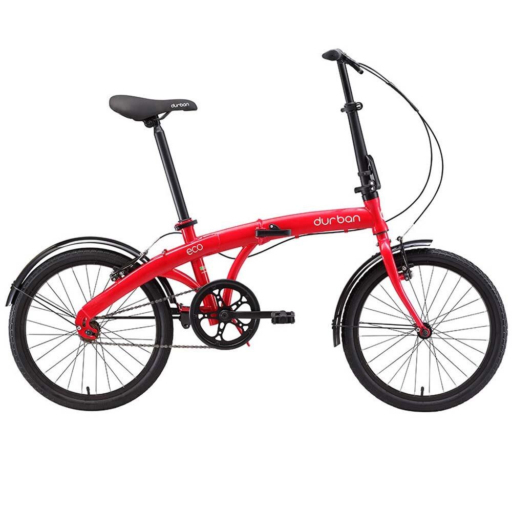 Bicicleta Dobrável Aro 20 Durban ECO Uma Marcha – Vermelho