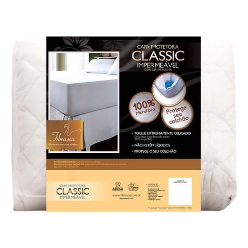 Menor preço em Protetor de Colchão Fibrasca Classic para Mini Cama em Poliéster Impermeável 42 x 70 x 150 cm – Branco