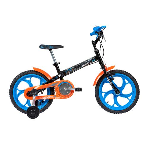 Menor preço em Bicicleta Infantil Aro 16 Caloi Hot Wheels 45004019000 - Preta