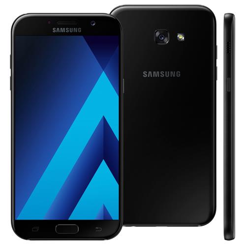 Menor preço em Smartphone Samsung Galaxy A7 2017 A720F/DS Preto com 64GB, Dual Chip, Tela 5.7", 4G, NFC, Câmera 16MP, Android 6.0, Processador Octa-Core e 3GB RAM