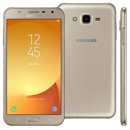 Menor preço em Smartphone Samsung Galaxy J7 Neo Dourado com 16GB, Tela 5.5", Câmera 13MP, TV Digital HD, Dual Chip, Android, 7.0, Processador Octa Core e 2GB RAM