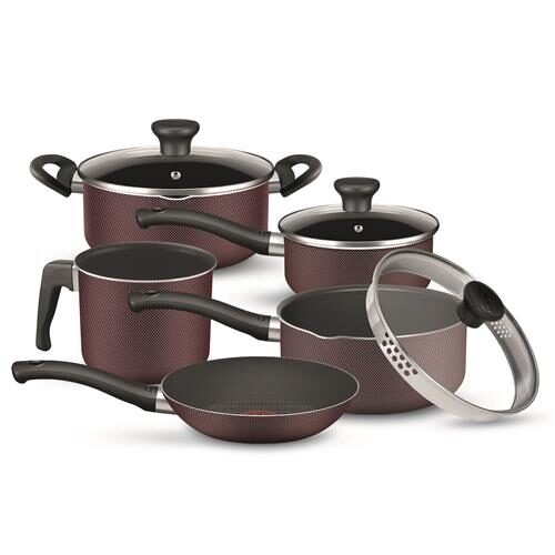 Menor preço em Conjunto de Panelas Rochedo New Agile Alumínio - 5 Peças 