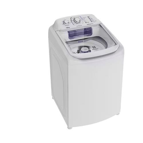 Lavadora de Roupas Electrolux Automática LAC12 Topload com Dispenser Autolimpante e Cesto Inox 12kg - Branca
