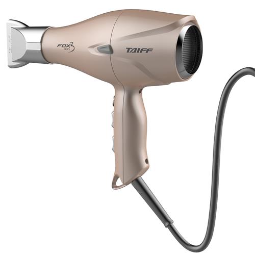 Menor preço em Secador de Cabelos Taiff Fox Íon 3 Motor AC Profissional Dourado 2200W