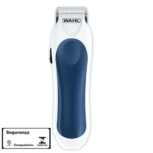 Menor preço em Aparador de Pelos Wahl Clipper Mini Pro Cordless 9307-1108 Sem Fio Branco/Azul - à Pilha