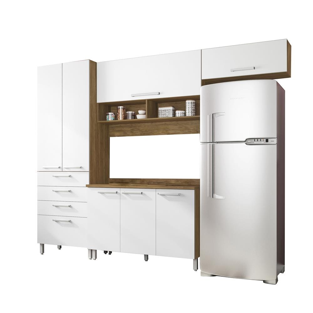 Cozinha Bartira Topázio com 7 Portas e 4 Gavetas