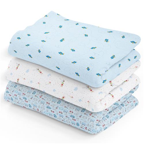 Menor preço em Cueiro Papi Estampado 1091-375 Azul - 3 Peças