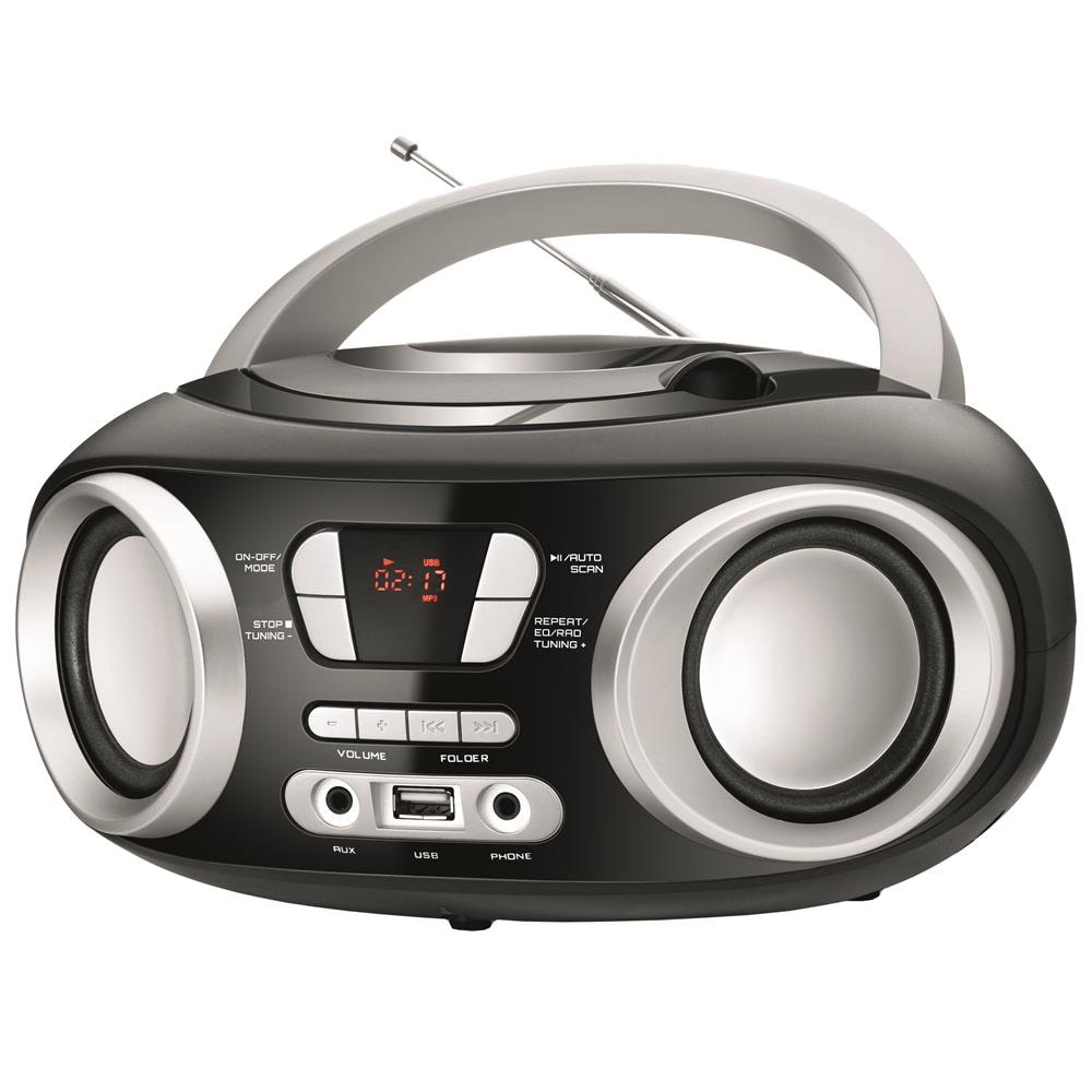 Rádio Portátil Mondial Boom Box Entrada USB Auxiliar Rádio FM 6W - NBX-13