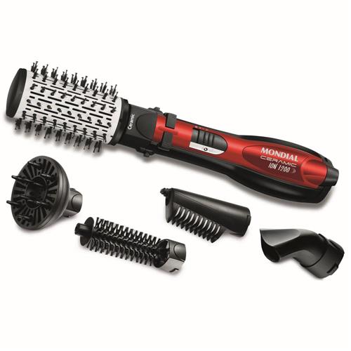 Escova Rotativa Mondial Ceramic Íon Vermelha 1200W é boa?