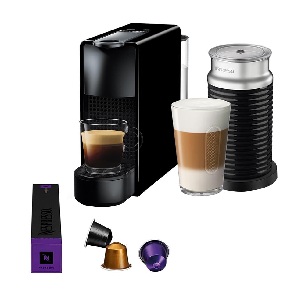 Máquina de Café Nespresso Essenza Mini C30 com Aeroccino e Kit Boas Vindas + 80 cápsulas e 2 meses de assinatura 
