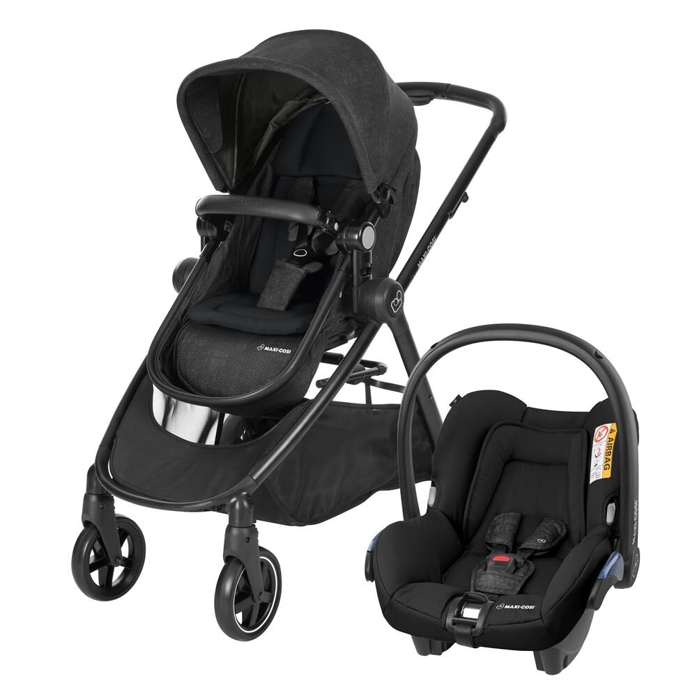 Carrinho de Bebê Maxi-Cosi Travel System Anna TRIO - Preto