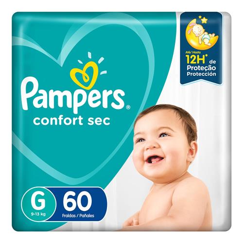 Fraldas Pampers Confort Sec G - 60 Unidades é boa?