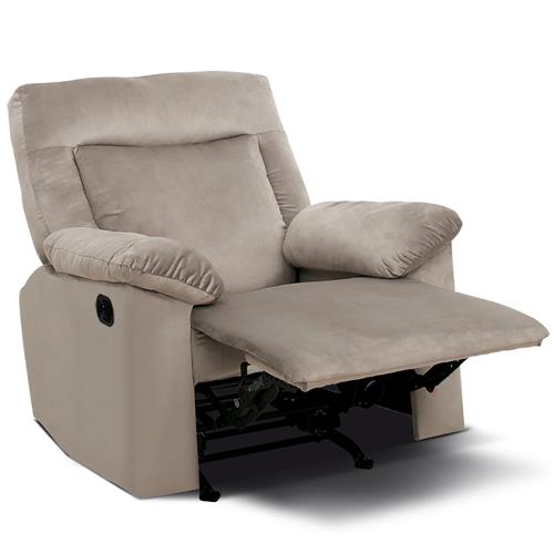 Menor preço em Poltrona Luizzi Denver Retrátil e Reclinável em Suede Veludo Plush
