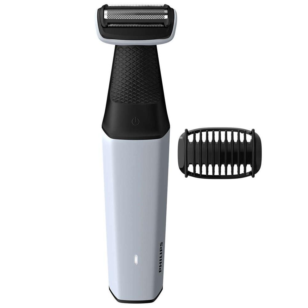 Aparador de Pêlos Philips Bodygroom Series 3000 BG3005/15 Sem Fio Branco/Preto - Bivolt