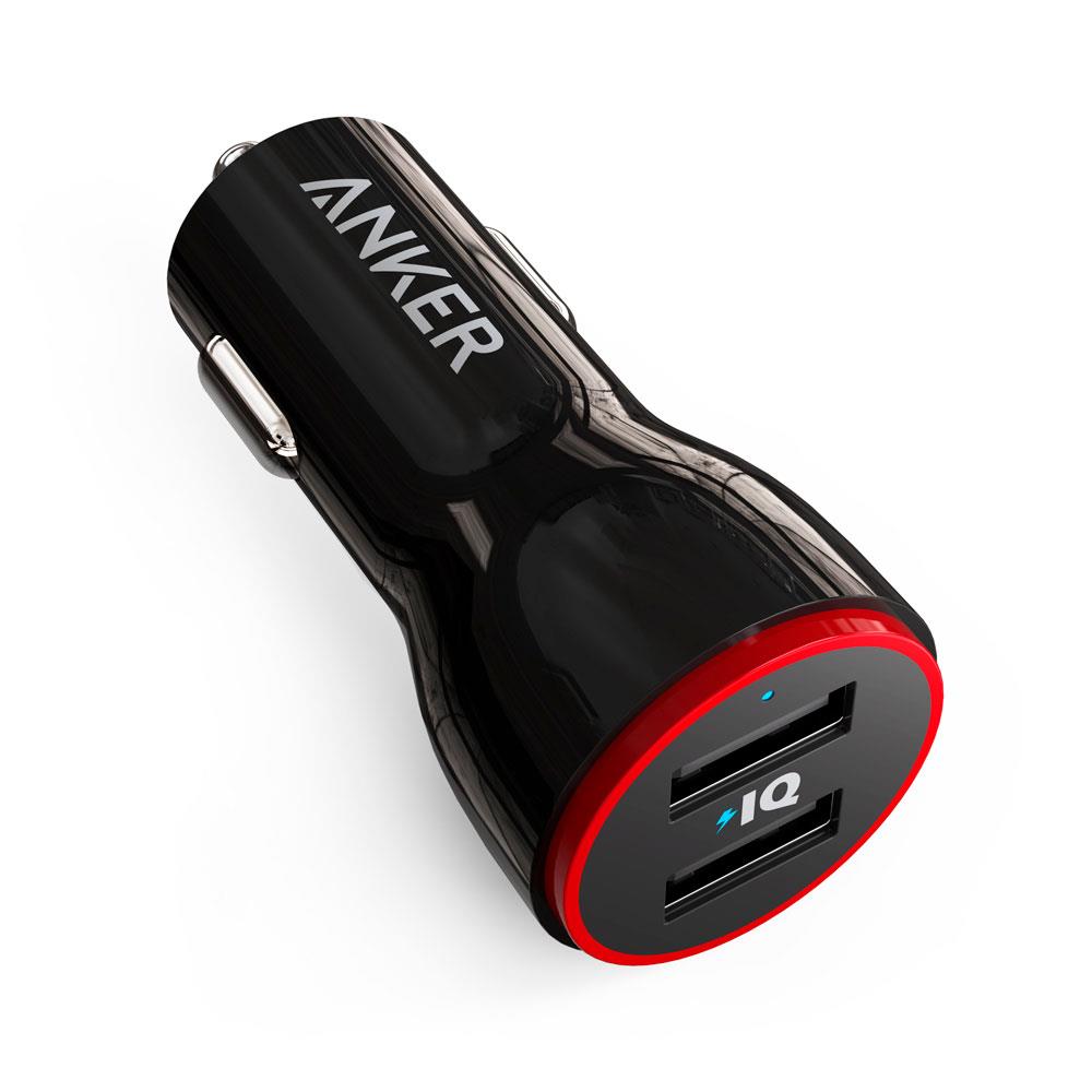 Carregador Veicular Anker PowerDrive com 2 portas USB - Preto