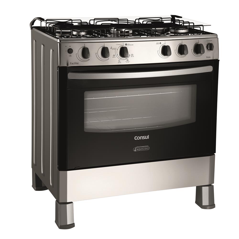 Fog O Consul 5 Bocas Facilite Cf676ar Com Timer Inox Piso 5 Fog O Consul 5 Bocas Facilite Cf676ar Com Timer Inox Piso 5
