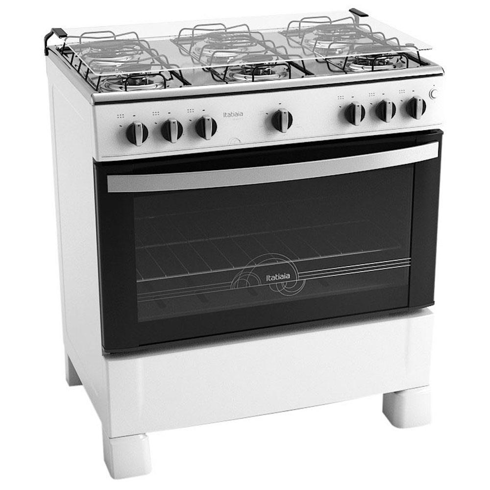 Fogão Itatiaia 6 Bocas Waves Branco - Bivolt undefined Loading zoom