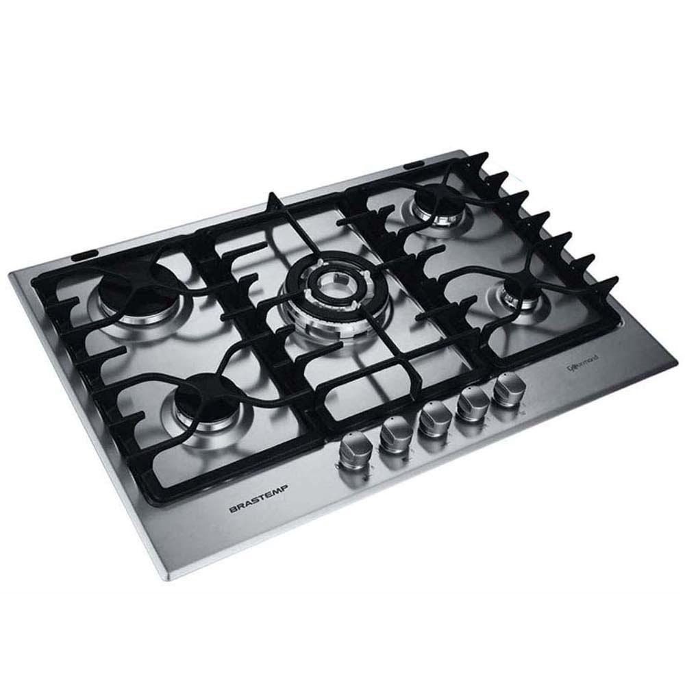 Cooktop a Gás 5 Bocas Brastemp Gourmand BDK75 220V Cooktops no
