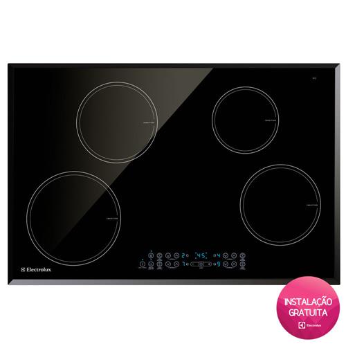 Cooktop 4 Bocas Electrolux Vitrocerâmico por Indução IC80 - 220V - Preto - 220v Menor preço em Cooktop 4 Bocas Electrolux Vitrocerâmico por Indução IC80 - 220V - Preto - 220v