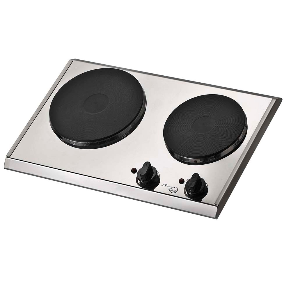 Cooktop Elétrico 2 Bocas Built BLTFGELI Aço Cromado 110V Dominó no