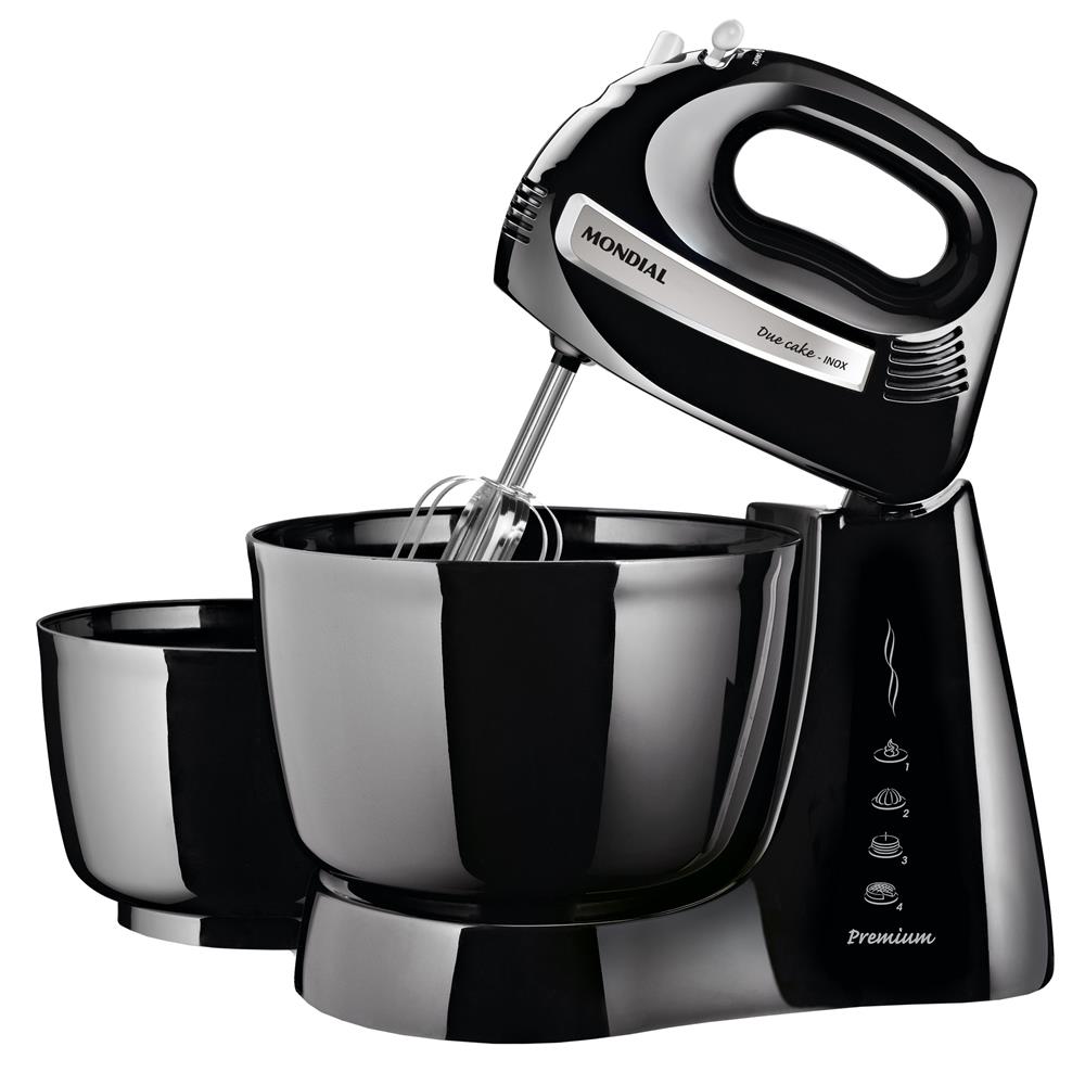 Batedeira Mondial Due Cake Inox Premium Nb04 Com 4 Velocidades Batedeira Mondial Due Cake Inox Premium Nb04 Com 4 Velocidades