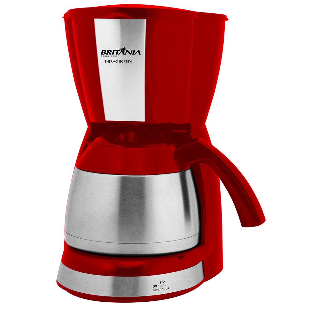 Cafeteira Elétrica Britânia Thermo Bcf38vi 38 Xícaras Inox Vermelha Cafeteira Eletrica Britania Thermo Bcf38vi Ate 38 Cafes Vermelha Prata Cafeteiras Eletricas Casas Bahia 9157840