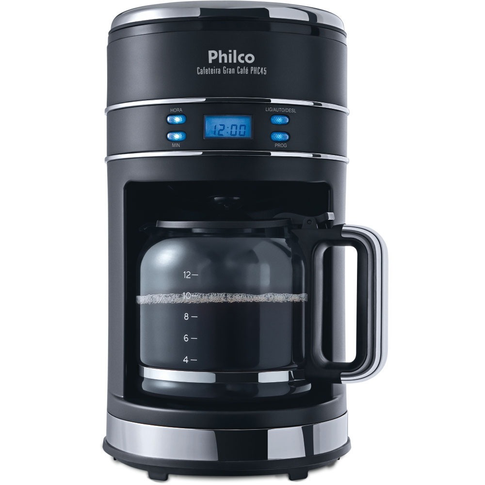 Cafeteira Elétrica Britânia Cp30 Temp Preto Aço Escovado 220v Cafeteira Eletrica Philco Com Display Digital Gran Cafe Phc45 Preta Cafeteiras Eletricas Casas Bahia 283066