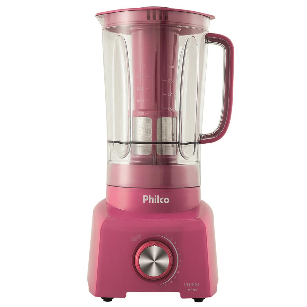 Liquidificador Philco Ph900 Com 12 Velocidades E 900w Rosa Liquidificador Philco Ph900 Com 12 Velocidades E 900w Rosa