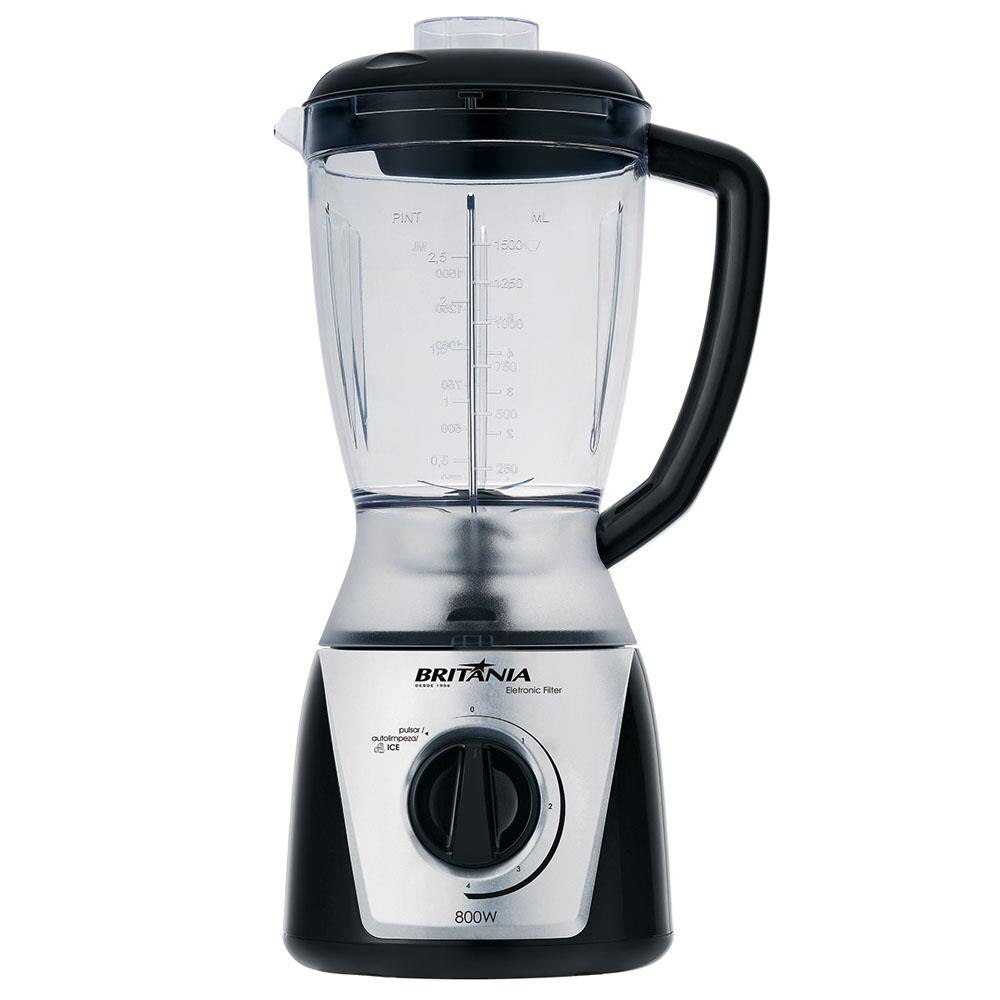 Liquidificador Brit Nia Eletronic Filter 800 W Preto Liquidificador Brit Nia Eletronic Filter 800 W Preto