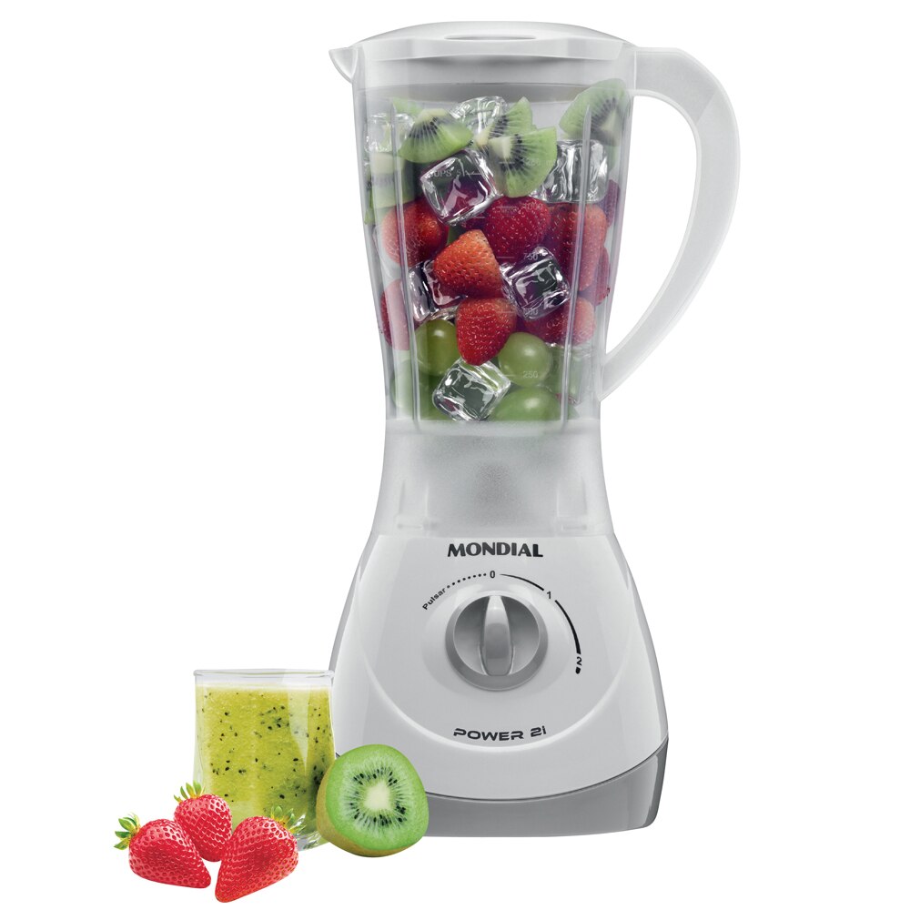 Liquidificador Mondial Power NL-26 Branco/Cinza - 500W