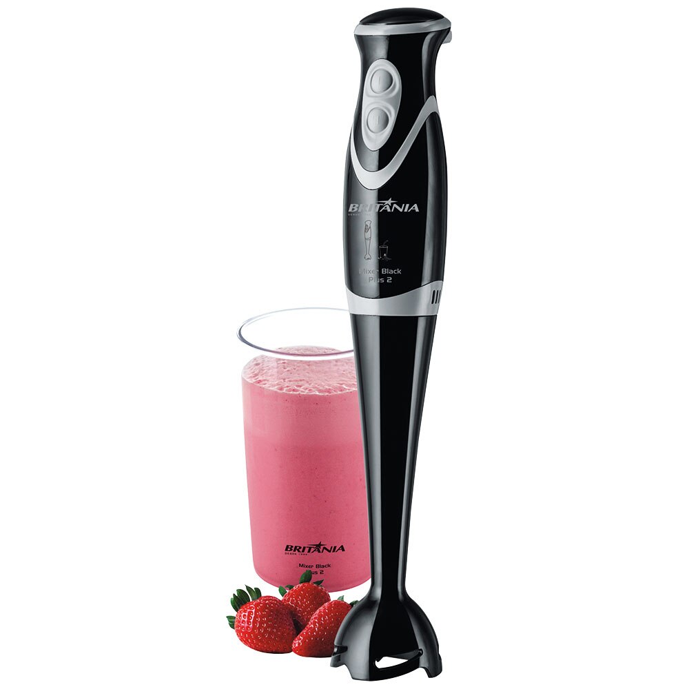 Mixer Brit Nia Black Plus 2 Com Copo De 600ml 200w Mixer No Mixer Brit Nia Black Plus 2 Com Copo De 600ml 200w Mixer No