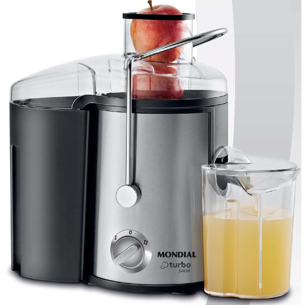 Centrifuga Mondial Turbo Juicer CF-06, Jarra com Capacidade para 1 Litro - Preto/Inox ...