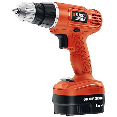 Furadeira/Parafusadeira Black&Decker à Bateria GC1200-BR 12V com Bolsa - Coral/Preta Menor preço em Furadeira/Parafusadeira Black&Decker à Bateria GC1200-BR 12V com Bolsa - Coral/Preta
