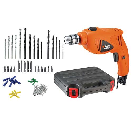 Furadeira de Impacto 3/8" Black&Decker HD400K 50 Acessórios com Maleta 550W - Coral/Preta é boa?