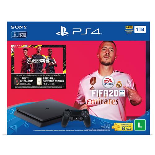 Console Playstation 4 Slim 1TB Bundle Hits FIFA 20 é boa?