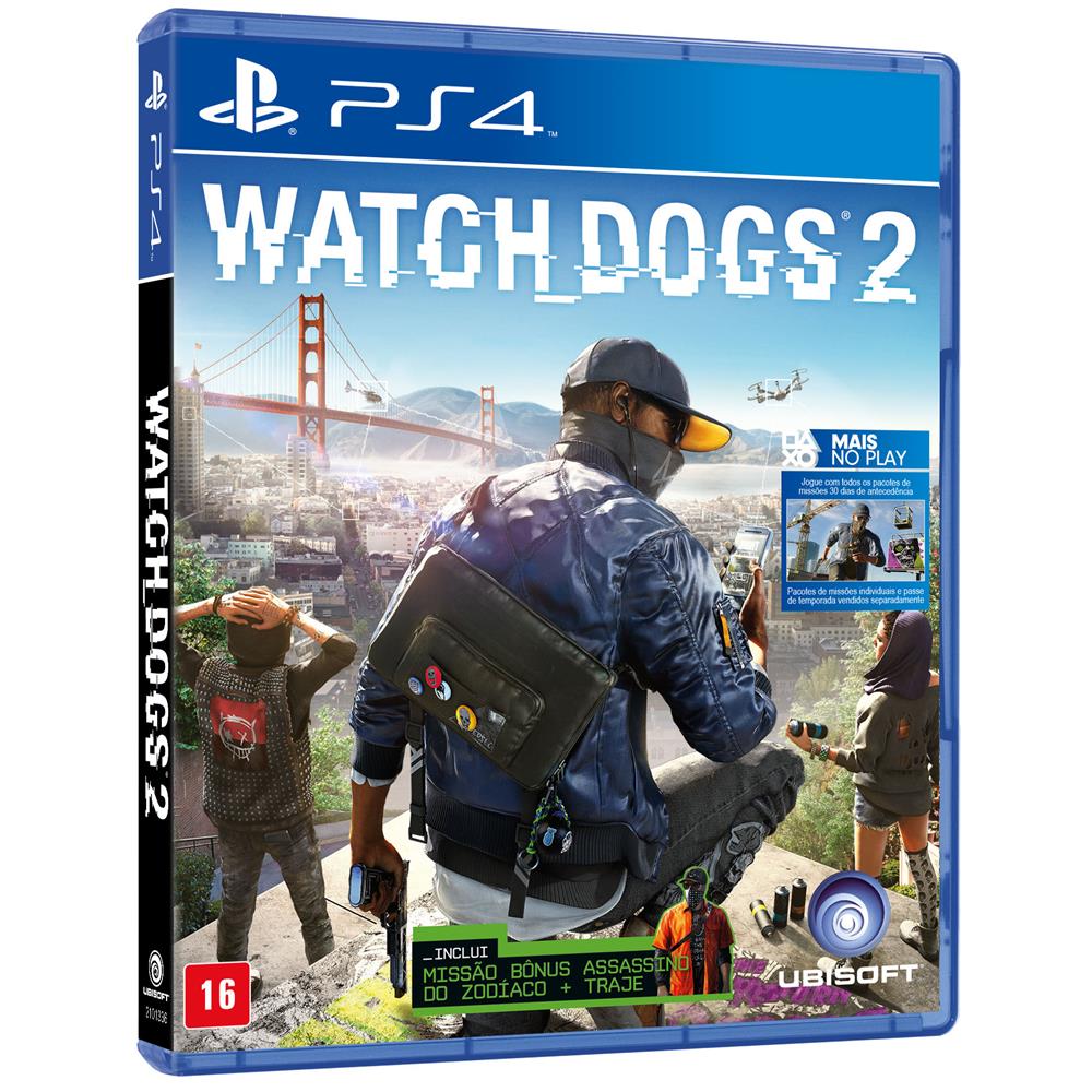 Jogo Watch Dogs 2 Ps4 Jogos Playstation 4 No Casasbahiacombr