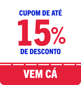 Cupom de 15% de desconto