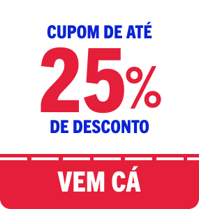 Cupom de 25% de desconto