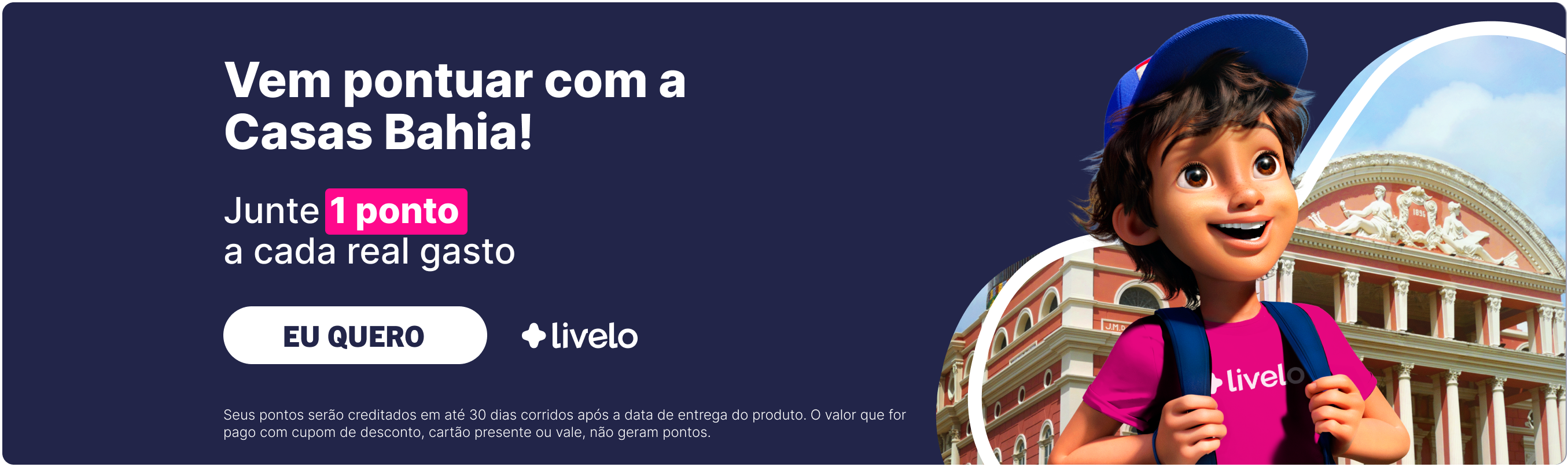Acumule 3 DZ (pontos) a cada real gasto