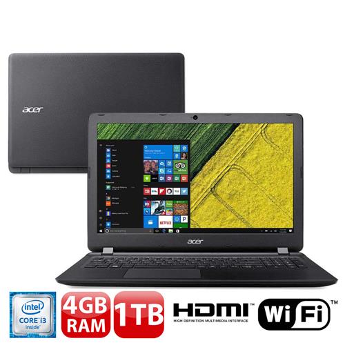 Notebook Acer Core i3-6006U 4GB 1TB Tela 15.6” Windows 10 Aspire