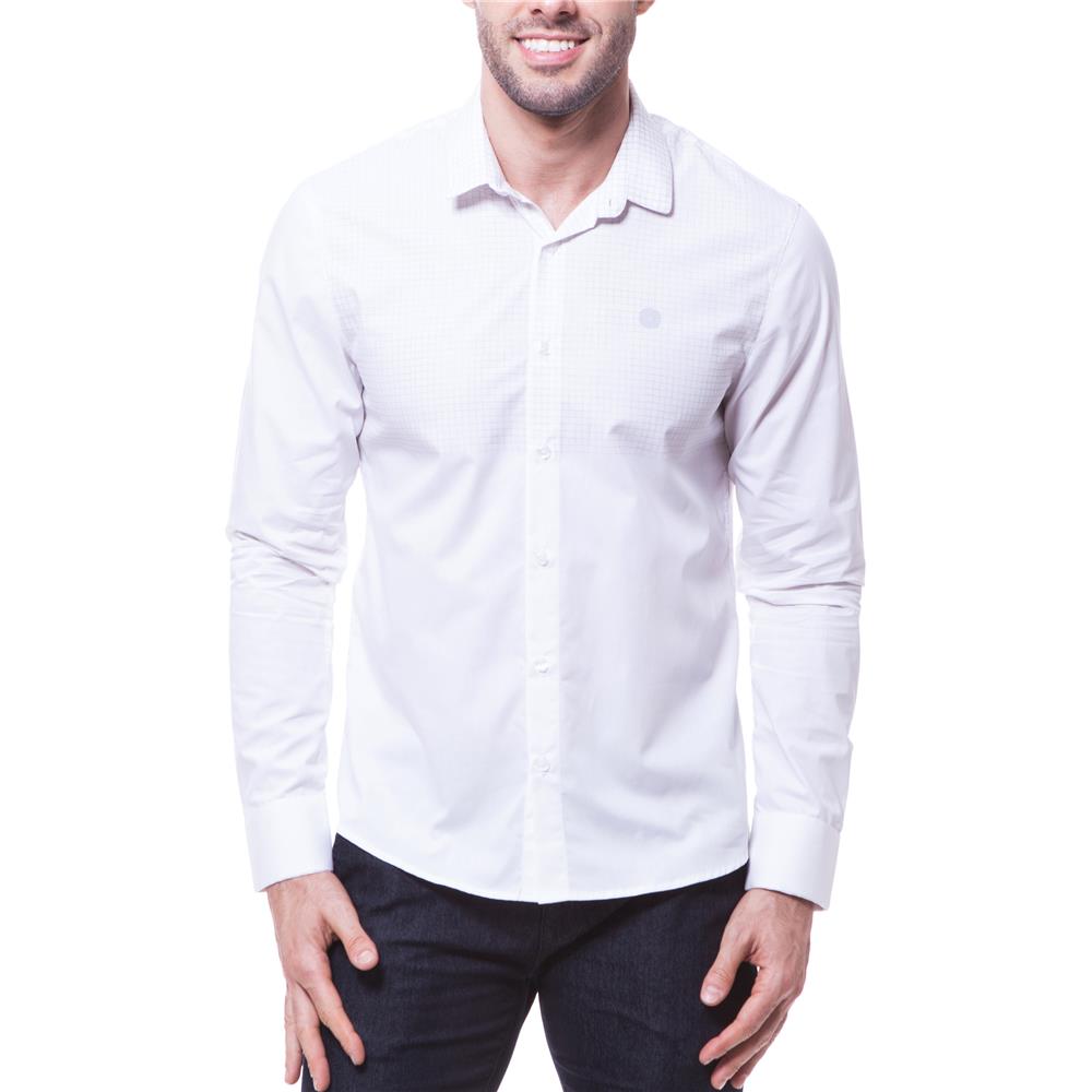 camisa social calvin klein branca